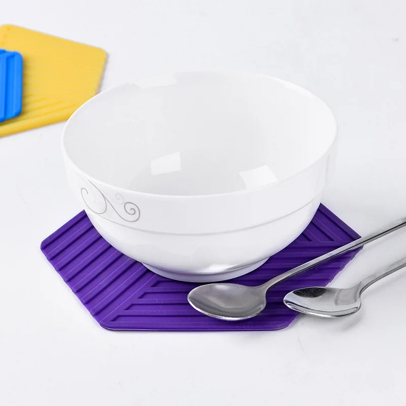 Шестигранная силиконовая подстилка для стола теплоизоляционные Нескользящие