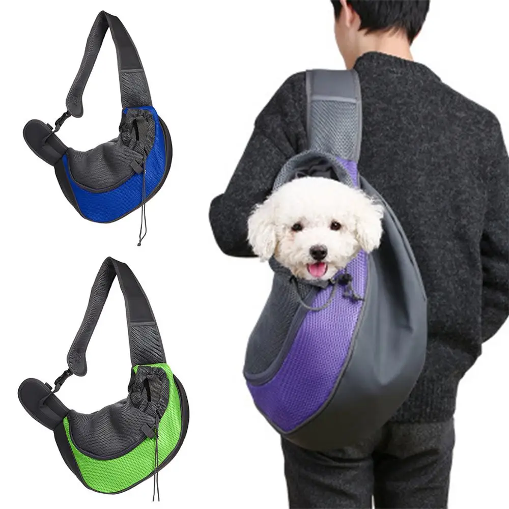 

Pet Dog Carrier Outdoor Travel Handbag Cat Dog Pet Mesh Oxford Single Shoulder Bag Sling Comfort Sling Handbag Tote Shoulder Bag