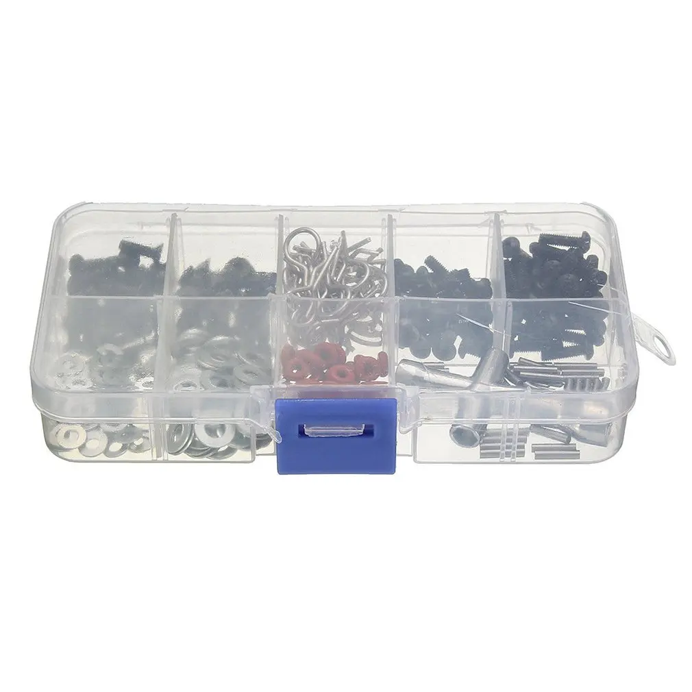270pcs Universal Repair Tool Screws Set Accessories Kit Box Case for 1/10 HSP RC Car Redcat Traxxas RC4WD TAMIYA CC01 SCX10 | Игрушки и
