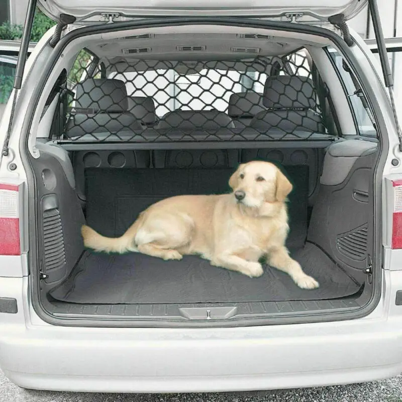Универсальная защитная сетка для домашних животных SUV Van Trunk Seat Mesh Dog Barrier для путешествий собак Black Protecter