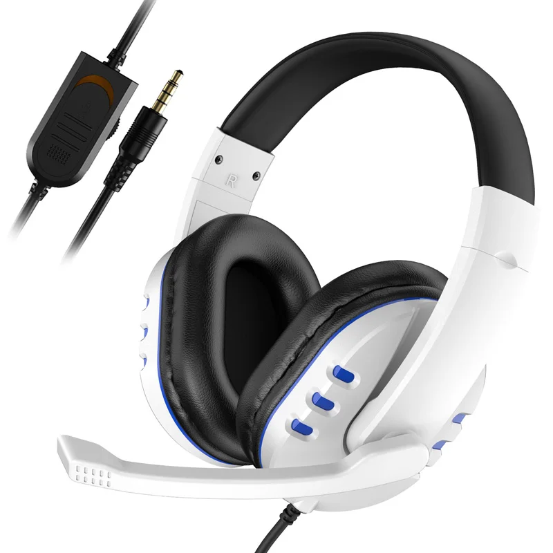 

For Stereo Gaming Headset For Xbox PS5 PS4 PC 3.5mm Wired Over-Head Gamer Headphone With Microphone Volume Control Game Earphone