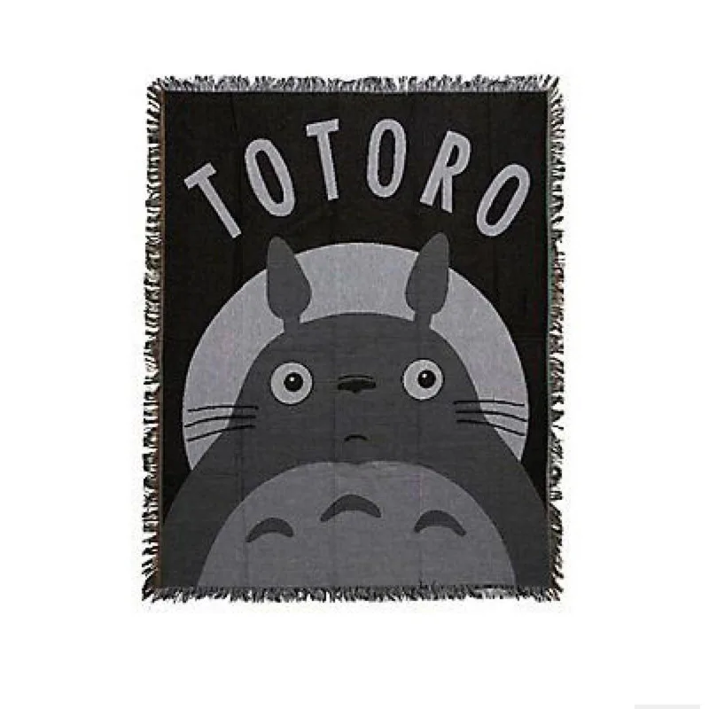 Картонное одеяло Totoro для дивана вязаное кресло чехол полотенце мягкий хлопковый