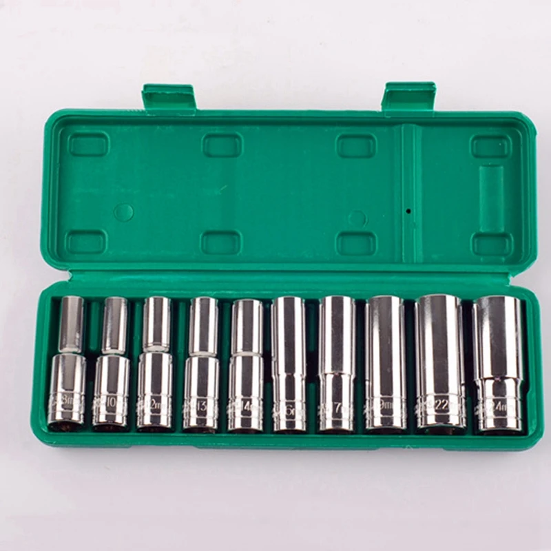 ABFU 10Pcs 1/2 дюймов привод глубокий воздушный ударный Набор торцевых головок гаечный