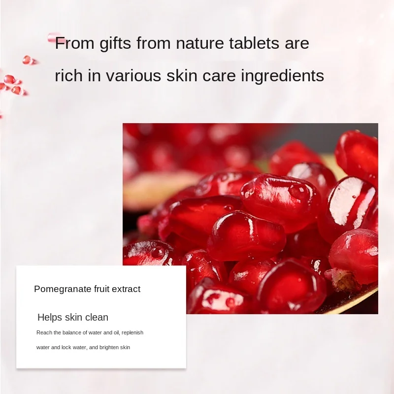 

Red Pomegranate Hyaluronic Acid Revitalizing Moisturizing Mask Water Locking Oil ControlTender Beautiful Skin Boxed