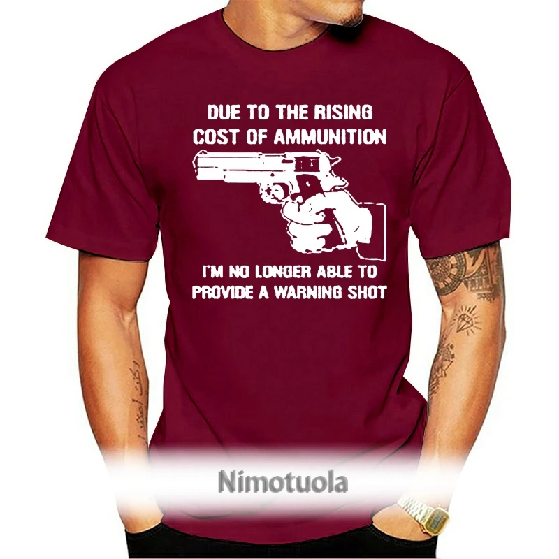 

Men Cost Of Ammo Funny Guns Ar15 Ak47 T-Shirt