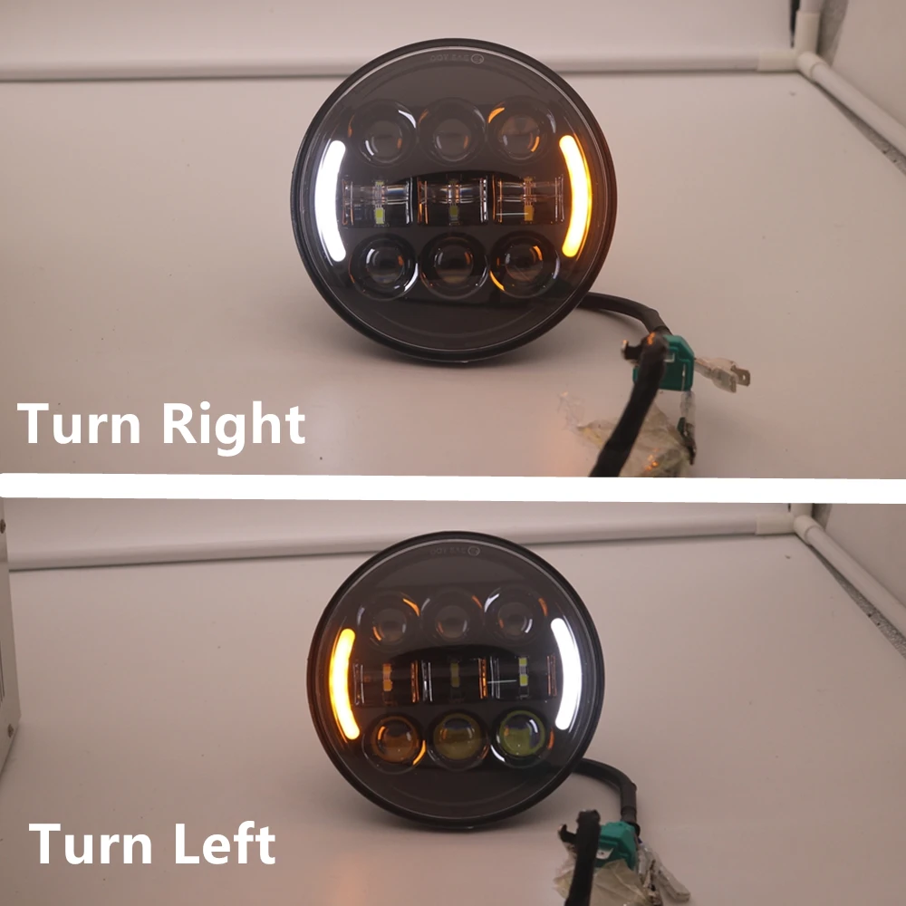 45 Вт 5 3/4 5,75 дюймов LED головной свет для мотоцикла DRL поворотов Halo для Sportster Dyna аксессуары для фар