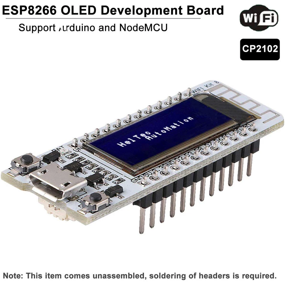 ESP8266 плата разработки WIFI 0 91 дюйма OLED дисплей CP2014 NodeMcu белый модуль 32 Мб флэш