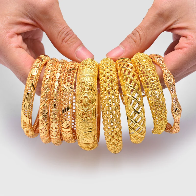 WANDO браслеты золотого цвета для женщин свадебные ювелирные изделия африканских