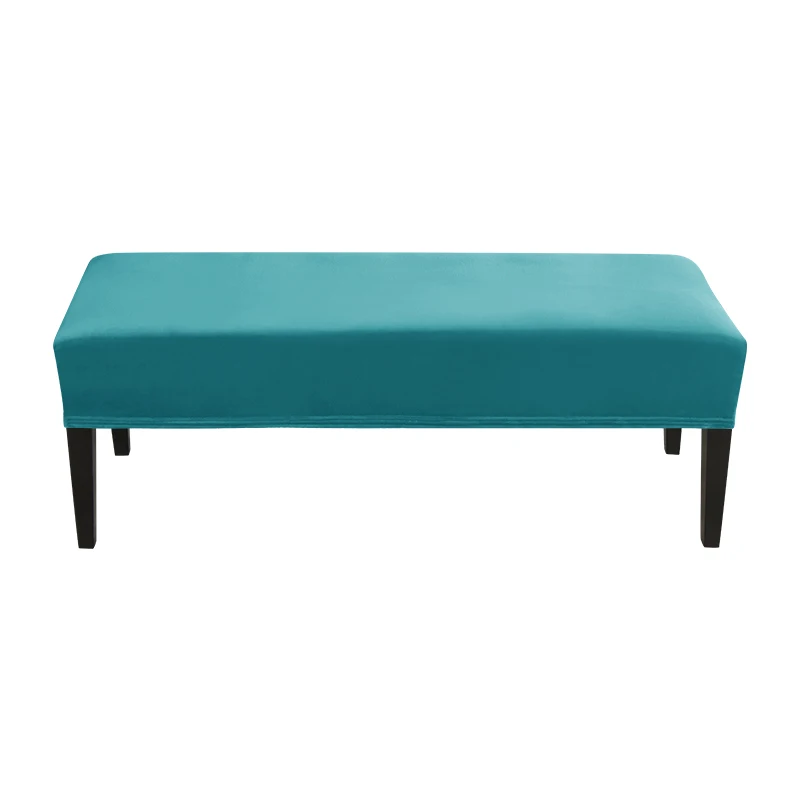 Ottoman Cover Velvet Elastic Footstool Cover Stretch Sofa Foot Rest Stool Coves Customized Long Bench Slipcover