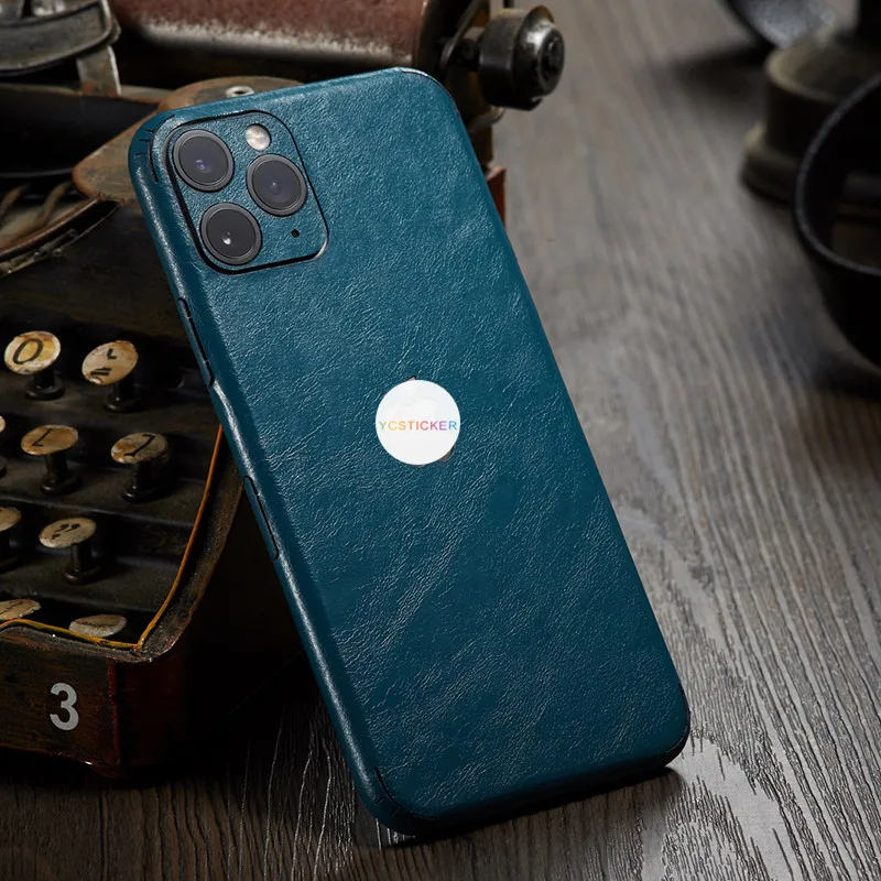 Кожаные текстурные Чехлы YC для iPhone11 Pro X XR Xs Max 8 7 Plus тонкая защитная пленка задней