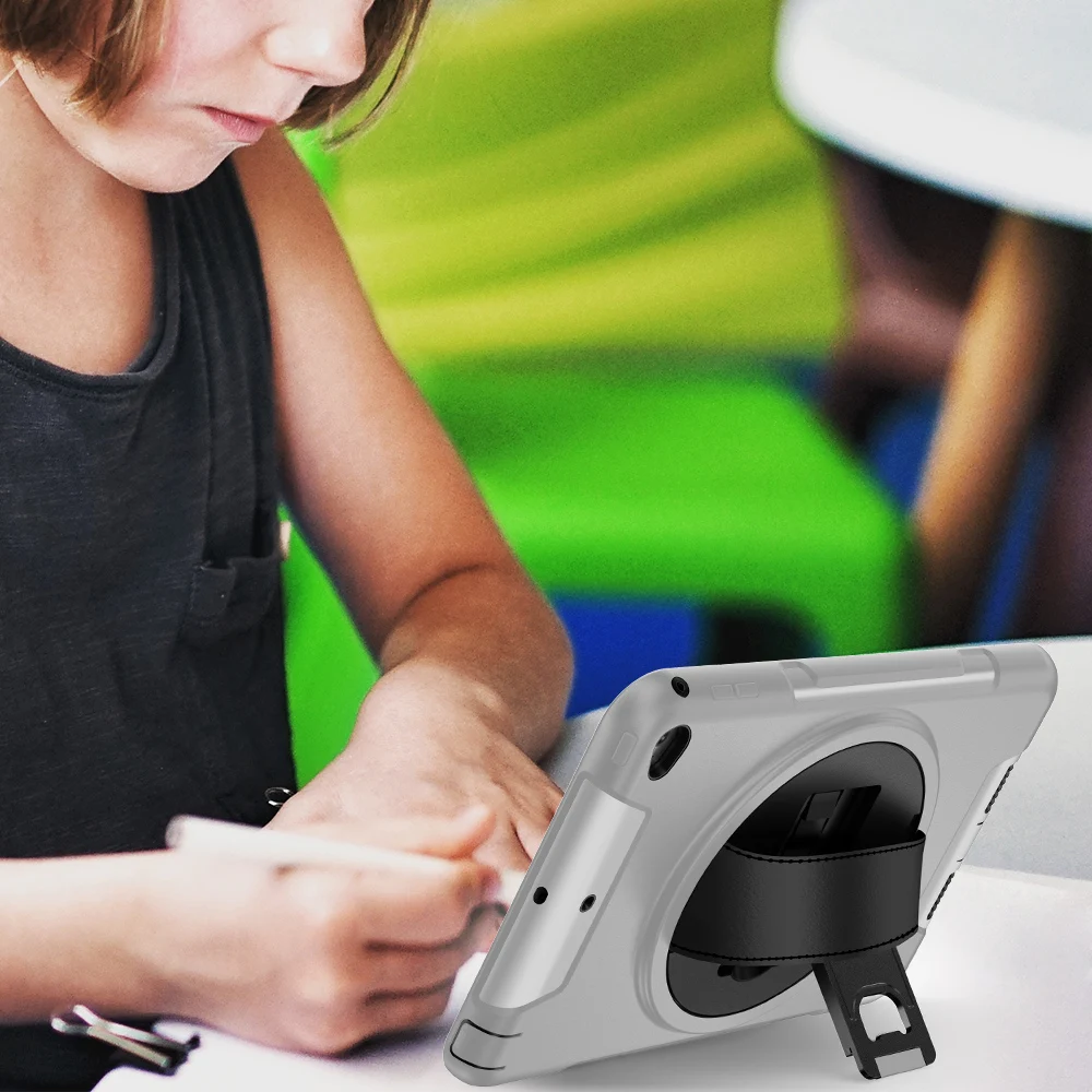 Противоударный чехол для iPad Mini 4 5 2019 с подставкой и ремешком на плечо Безопасный