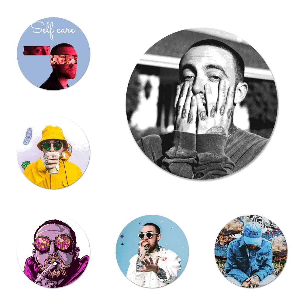 

58mm Macs Miller Icons Pins Badge Decoration Brooches Metal Badges For Clothes Backpack Decoration