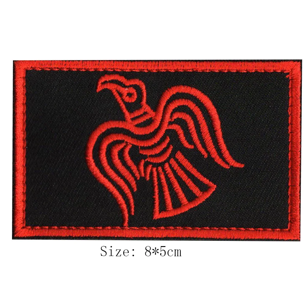 Тактический амулет с 3D вышивкой в скандинавском стиле значок-символ Викинга