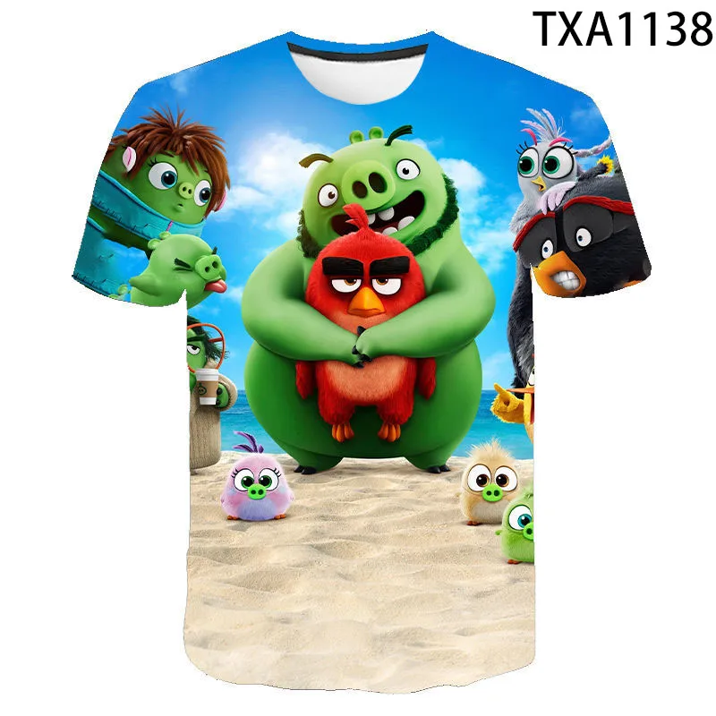 

Fashion Cartoon Anime Game Little Birds Cool 3D Print T Shirt Summer Style Men Women Children Boy Girl Kids Casual Cool Tops Tee