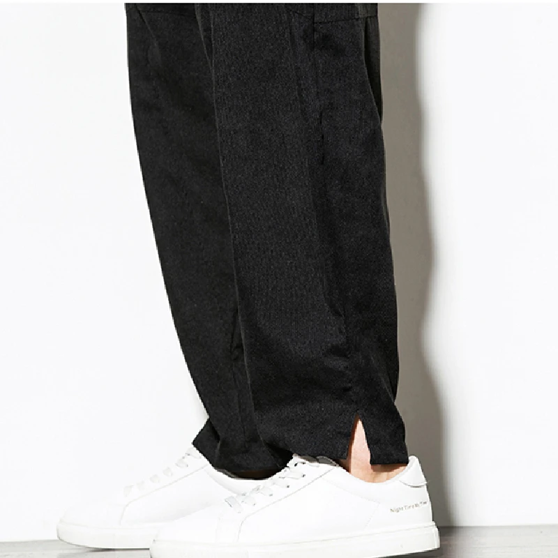 Мужская одежда осенние мужские бриджи Модные свободные брюки в стиле пэчворк