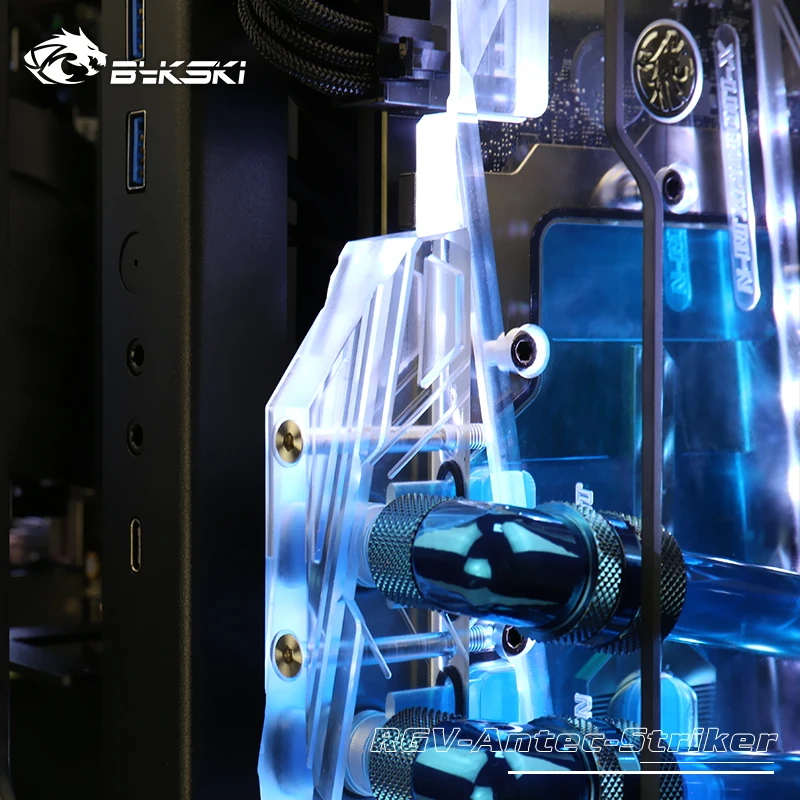 BYKSKI комплект используется для Antec Striker чехол для компьютера/акриловая доска Водного Канала решение/комплект для процессора и блока графического процессора