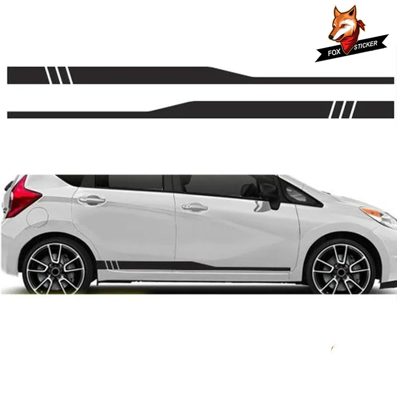 

Car Side Racing Stripes Decals Vinyl Graphics Stickers and Decal for Nissan Note Pulsar 001 Customized Sticker