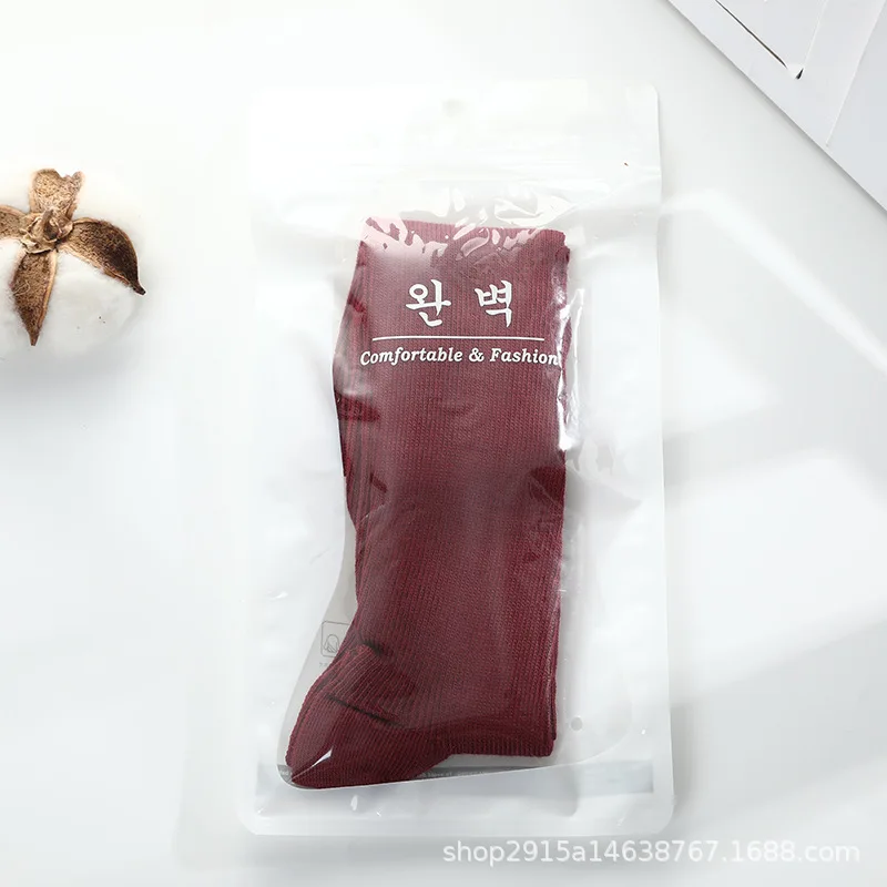 

Ladies Small Fresh Pile of Socks Cotton Breathable Long Tube Breathable Solid Color Cute Ladies Socks Summer Exclusive