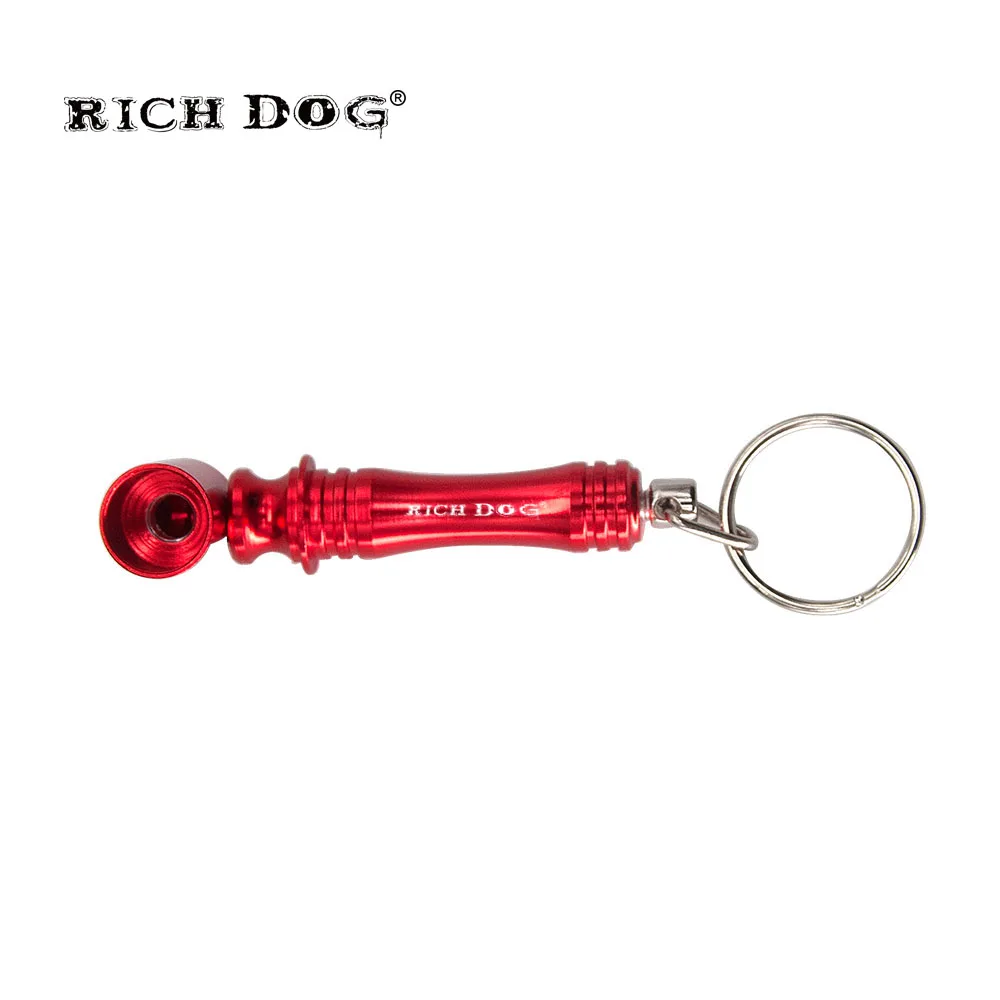 Металлическая трубка для курения Rich Dog из цинкового сплава 101 мм с металлической