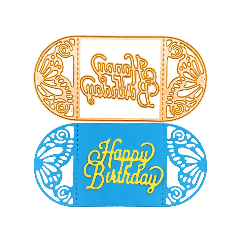 

Scrapbook Children's Puzzle Happy Birthday Metal Cutting Dies DIY Card Make Mould Model Craft Decoration New 2021 Wholesale