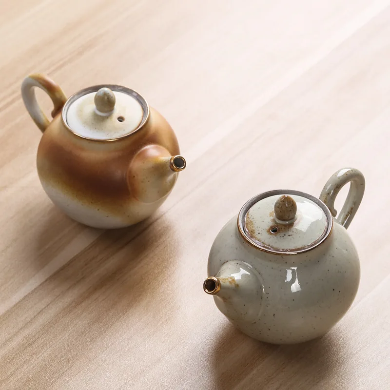 

Wholesale Stoneware Teapot Single Teapot Entirely Handmade Creative Vintage Household Tea Set Siteel Traditional Chinese TeaSet