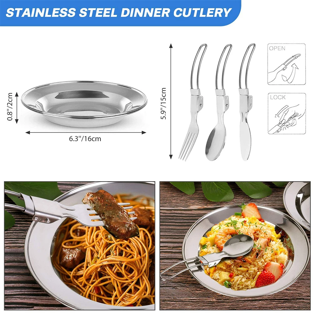 

Camping Cookware Kit Outdoor Aluminum Cooking Set Water Kettle Pan Pot Travelling Hiking Picnic BBQ Tableware Equipment Camping