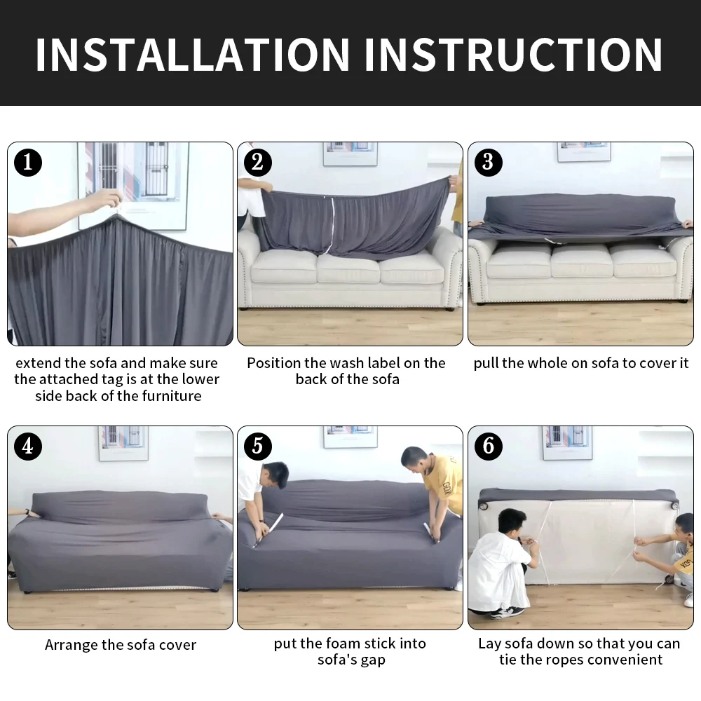 

1/2/3/4 Seater Sofa Cover Spandex Elastic Stretch Slipcovers Polyster Fiber Sofa Covers For Living Room Slipcover Couch Cover