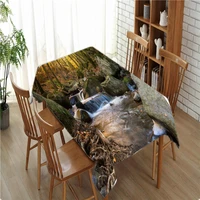 modern home decoration coffee table table dining table tablecloth wedding decoration forest waterfall table mat