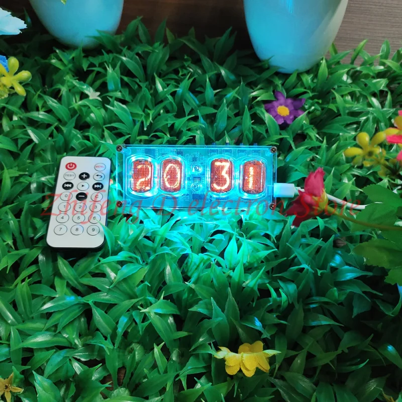 

Красочные светящиеся трубчатые часы IN12, ретро Ностальгический индивидуальный кулон, креативное украшение для гостиной, рождественский под...