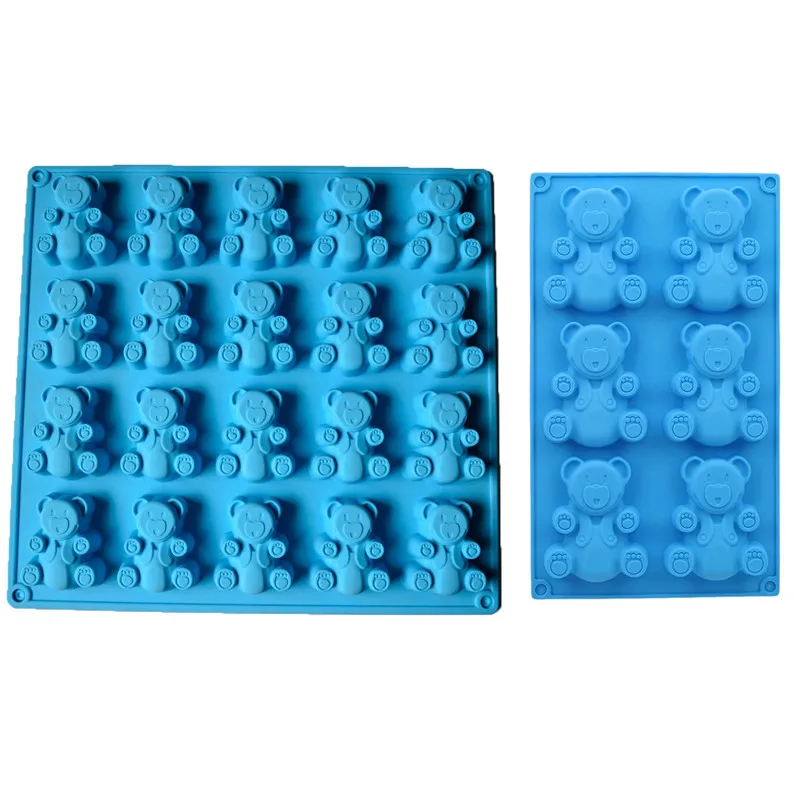 

Cute 3D Bear Cake Mold Silicone Mold Fondant Chocolate Pudding Decorating Mould Biscuit Baking Tools Kitchen Bakeware