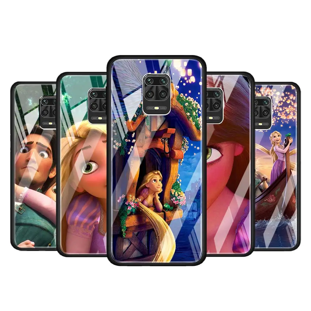 

Rapunzel Disney Movie for Xiaomi Redmi Note 10 Pro Max 10S 9T 9S 9 8T 8 7 Pro 5G Luxury Tempered Glass Phone Case Cover