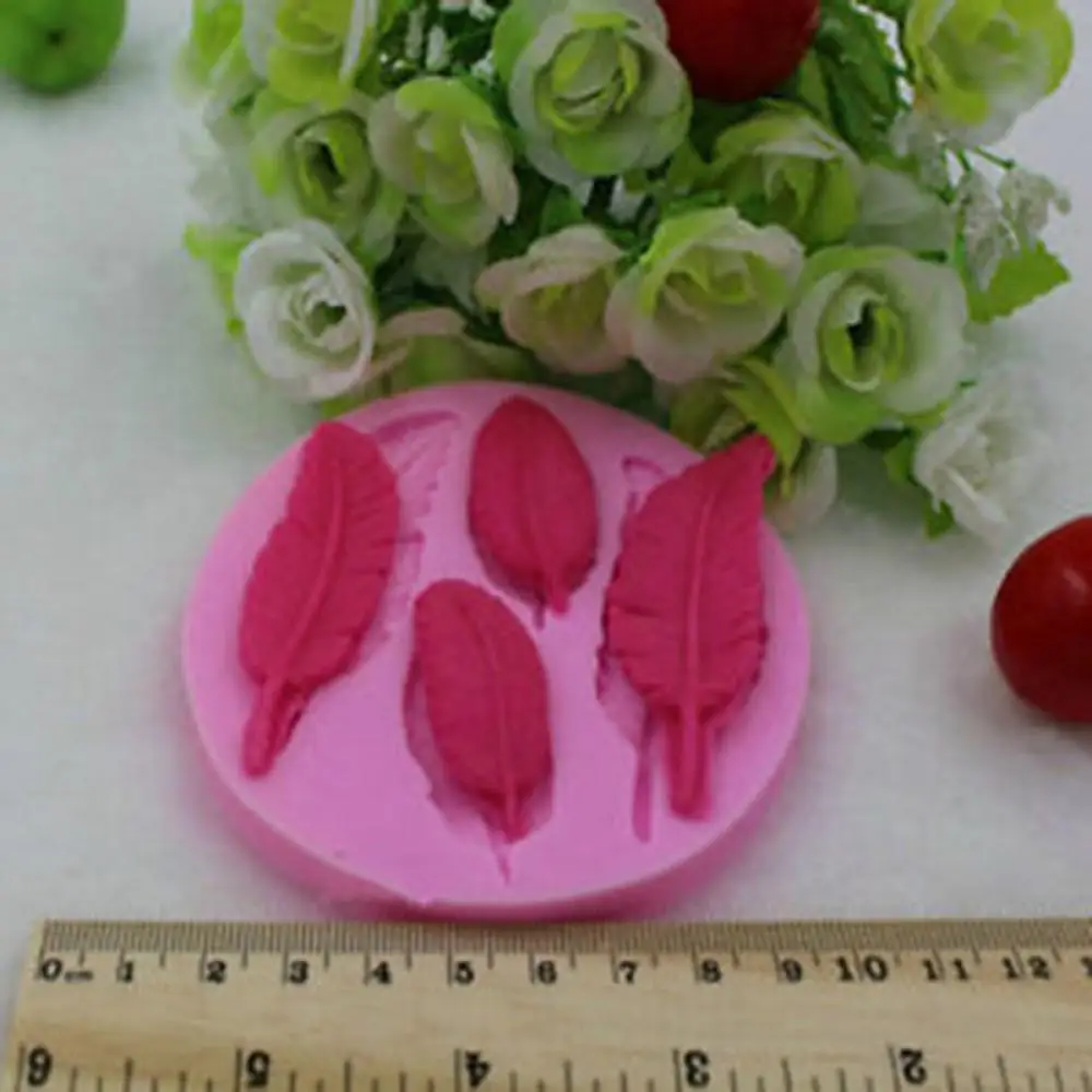 Горячее предложение 1 шт. поделки своими руками птицы перо Шоколад силиконовая