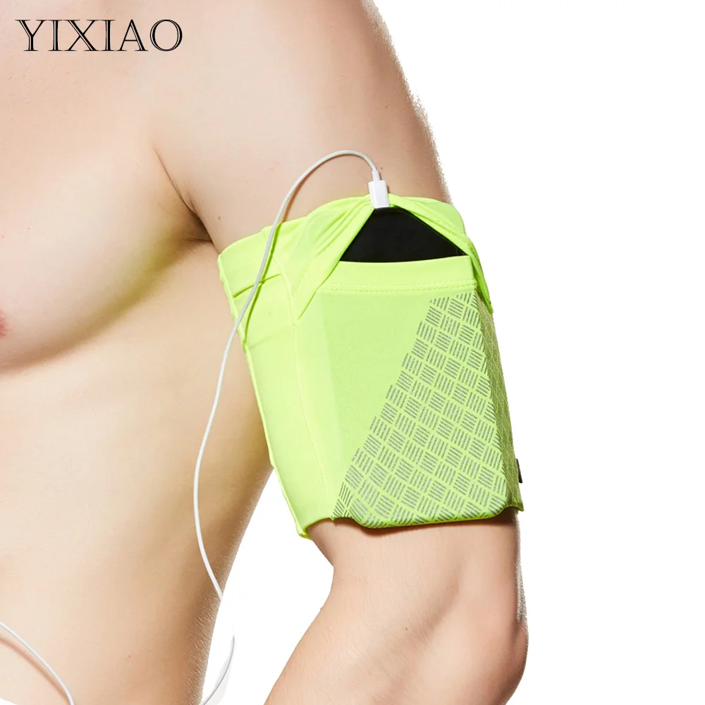 

YIXIAO 4Colors Running Arm Bag Below 6.5inch Phone Cover Holder Arm Band Sport Fitness Outdoor Jogging Gym Armband Bag