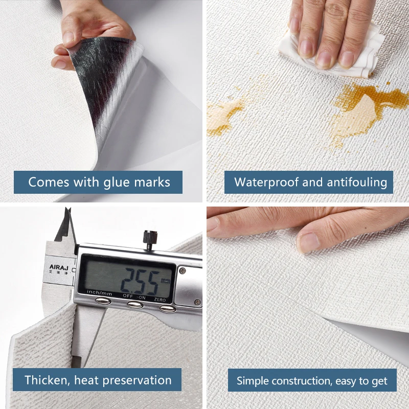 

3D Wall Stickers Ceiling Roof Ceiling Decoration Sticker Living Room Bedroom TV Background Self Adhesive Wallpaper Wall Sticker