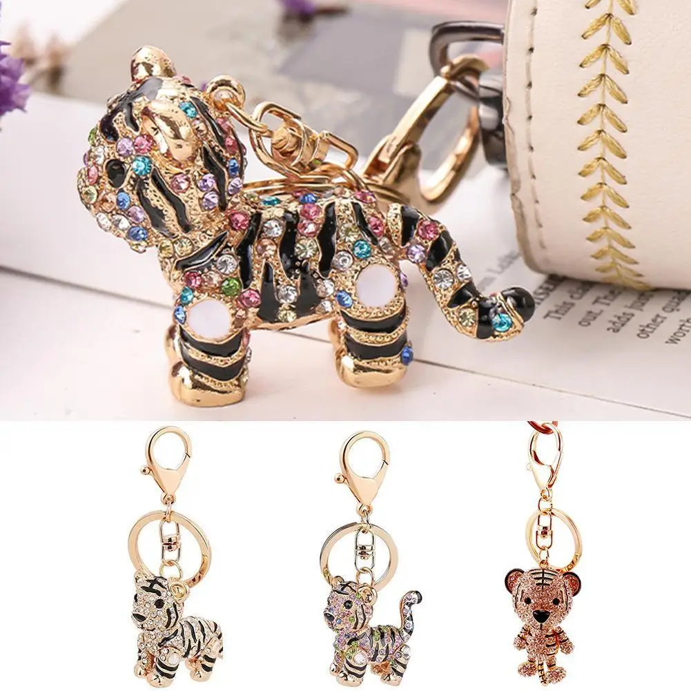 

Tiger Key Keychain Alloy For Bag Personalized New Year 2022 Chain Lanyard Jewelry Accessories Wholesale Free Shipping