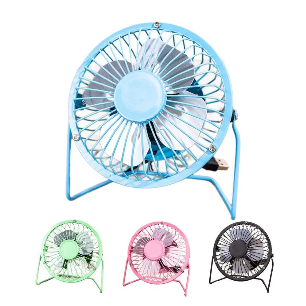 

Mini Fan Mute Reusable Metal USB Powered Desk Fan Appliance for Home