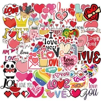 103050pcs valentines day i love you stickers laptop diy fridge guitar motorcycle luggage skateboard sticker decal kid toys