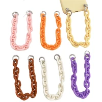 2021 new acrylic resin chain 22cm bag strap for handbags women purse chains for plastic detachable bags accessories