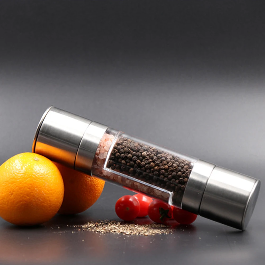 Мельница для перца 2 в 1 ручная мельница из нержавеющей стали соли и кухонные