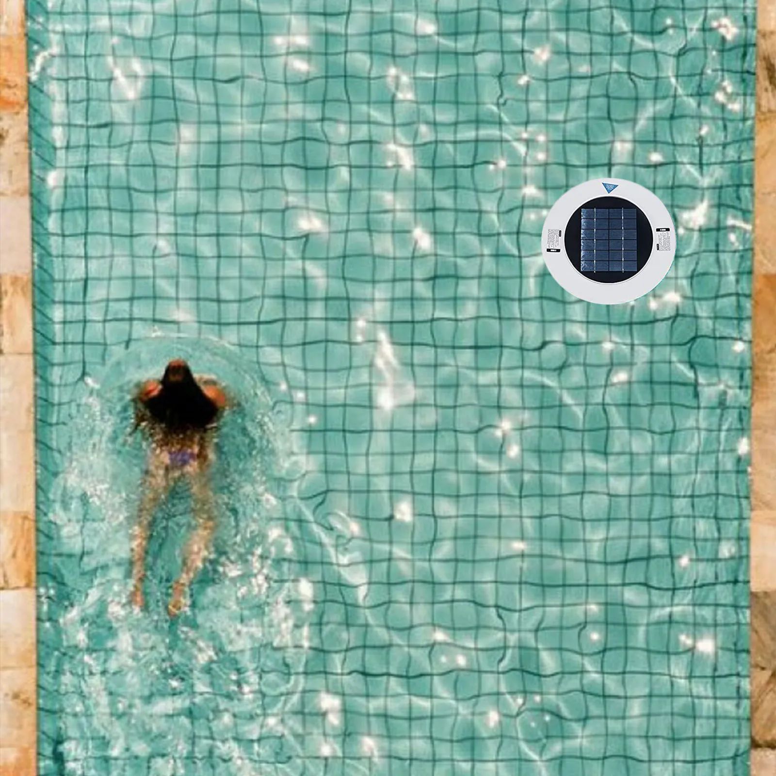 

Solar Pool Ionizer Solar Powered Clarifier Solar Copper Anode Swim Water Purifier Ionizer for Outdoor Spa Saltwater Cleaning