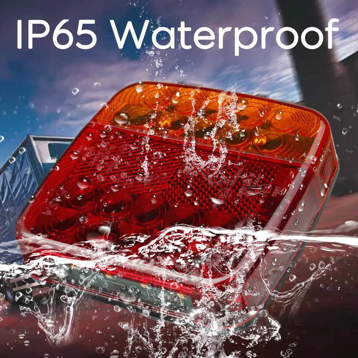 Беспроводной магнитный светодиодный задний фонарь для грузовика прицепа