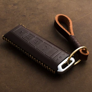 1 Pcs Genuine Leather Car Key Case Key Cover Dedicated For Great Wall WEY Wei Pai VV5 VV6 Key Cover VV7 P8 Key Fob Buckle