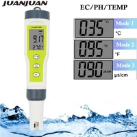ez9902 3 in 1 ec meter water quality tester ph ec temp meters replace probe purity measure tool acidity testers for pool 20off