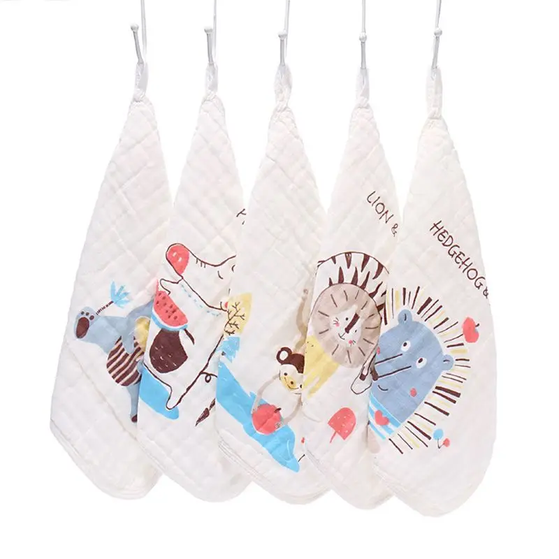 

5pcs/lot 6 Layers Handkerchief Newborn Baby Face Towels Nursing Towel 30*30cm DXAD