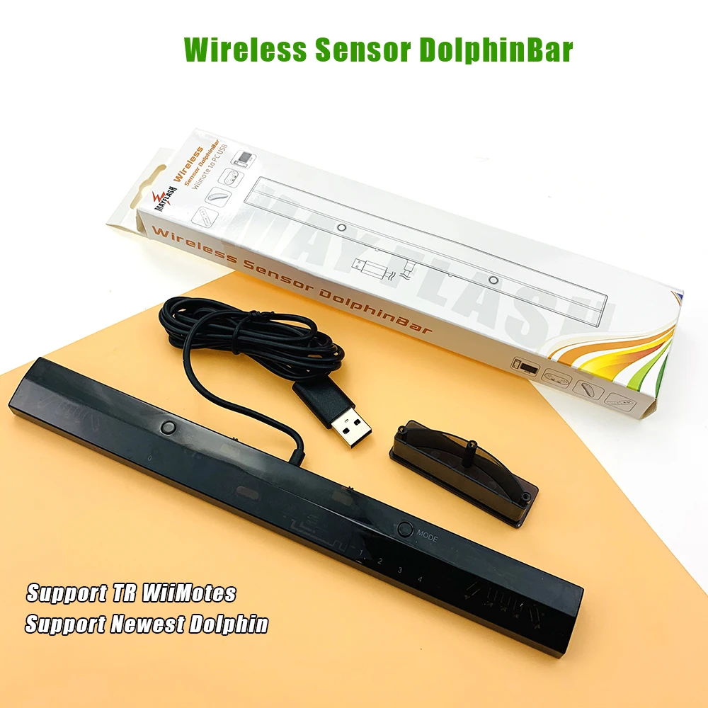 

For Mayflash Wireless Sensor DolphinBar Bluetooth Connect Remote PC Mouse for Wii Support Four Working Modes Dropshipping