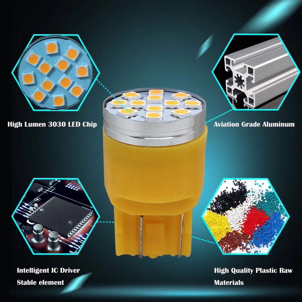 10 шт. автомобисветильник светодиодсветодиодный лампы T20 W21W W21/5W 7440 7443 12SMD 3030 |