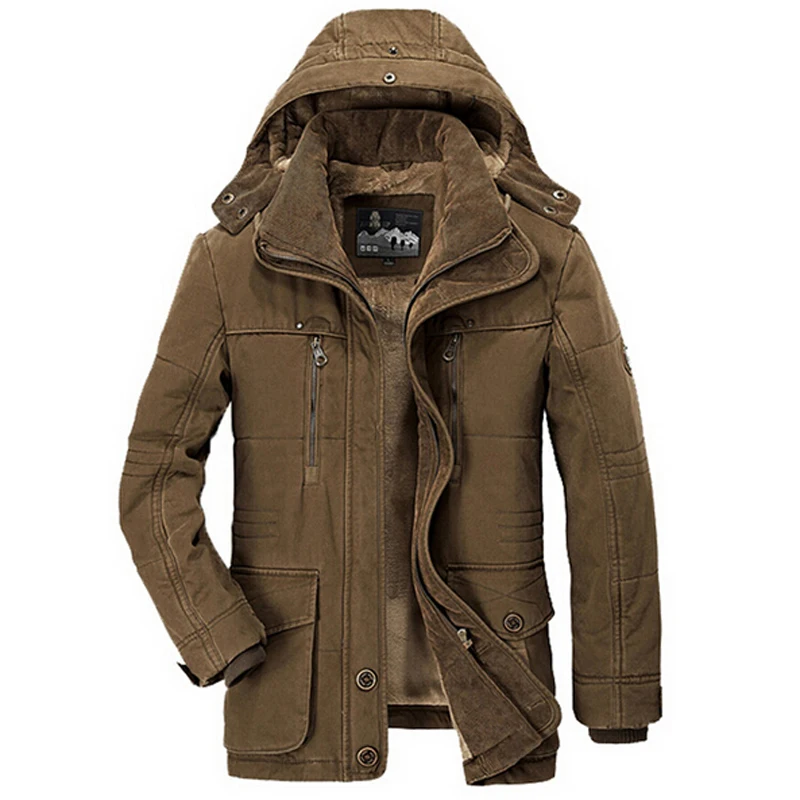 

Pop Minus 51 Degrees Winter Jacket Men Thicken Warm Cotton-Padded Jackets Men Hooded Windbreaker Parka Plus Size 5XL 6XL Coats
