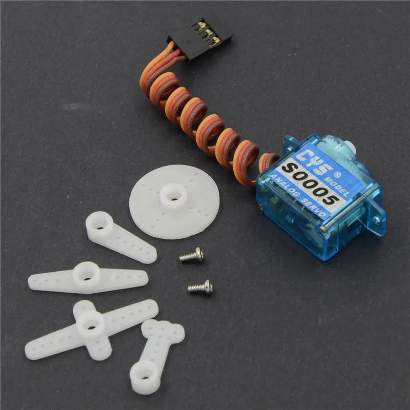

CYS-S0005 5g Analog Servo Mini Servo Spare Part for RC Drone Small Foam Airplane Servo Accessory