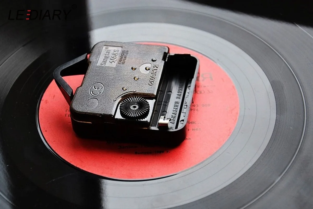 LEDIARY Ретро виниловая запись настенная лампа часы RGB пульт дистанционного