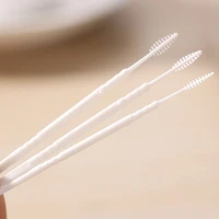 50pcs portable double head brush tooth picks floss pick plastic interdental toothpick brush picks oral care